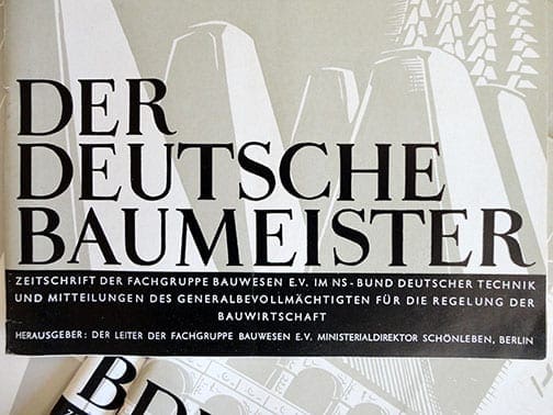 BIG 1939/1940 LOT OF SOUGHT AFTER NAZI GERMAN ART/ARCHITECTURE PERIODICALS