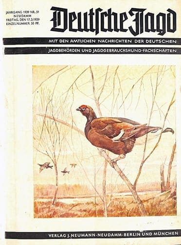 BOUND 1939 - 1944 ISSUES OF THE OFFICIAL GERMAN HUNT PERIODICAL