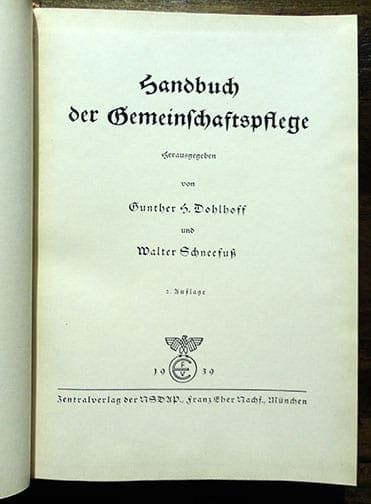 NSDAP PHOTO BOOK ON ORGANIZED FREETIME ACTIVITIES