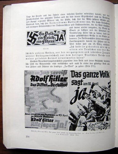 1939 THIRD REICH PHOTO BOOK: VICTORY OVER JEWRY IN VIENNA