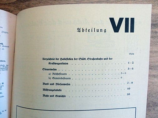 1940 THIRD REICH 'YELLOW PAGES' & ADDRESS BOOK CITY OF FREIBURG