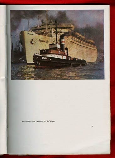 1940 FULL COLOR PHOTO BOOK KDF CRUISE WITH "ROBERT LEY"
