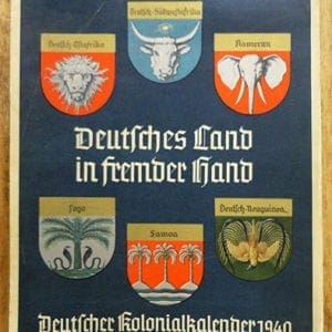 RARE COMPLETE 1940 NS-KOLONIALBUND PHOTO WALL CALENDAR