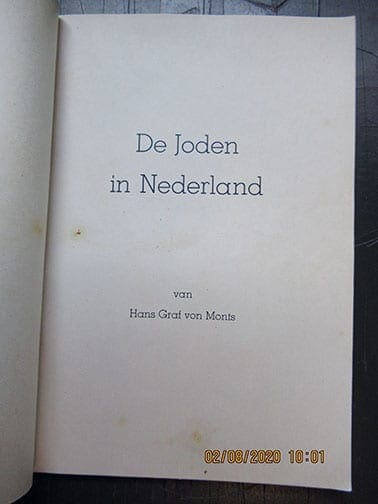 1941 PHOTO BOOK ON JEWS IN THE NETHERLANDS