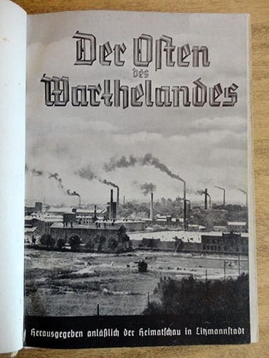 1941 ANTI-SEMITIC BOOK ON GERMAN OCCUPIED LODZ / LITZMANNSTADT