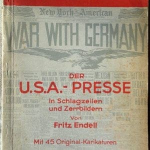 1942 ANTI-AMERICAN NAZI PROPAGANDA BOOK