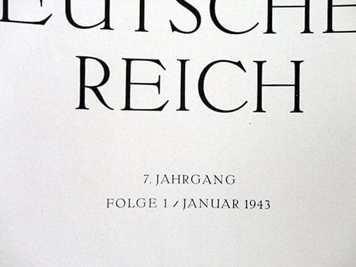 1943 NAZI GERMAN ART/ARCHITECTURE PERIODICALS