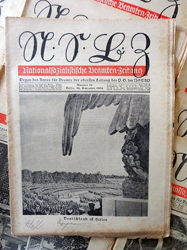 1934 OFFICIAL NAZI BEAMTENZEITUNG PERIODICAL LOT