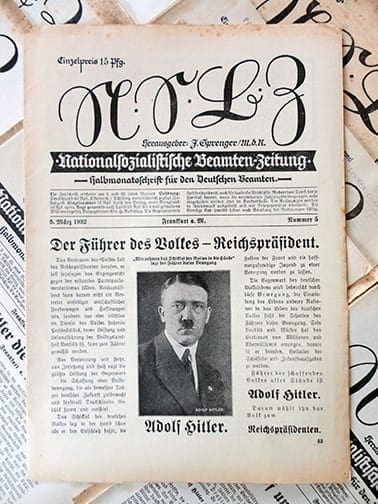 1932/33 OFFICIAL NAZI BEAMTENZEITUNG PERIODICAL LOT