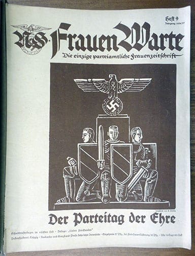 BOUND 1936/1937 SET OF THE NS-FRAUENWARTE PERIODICAL
