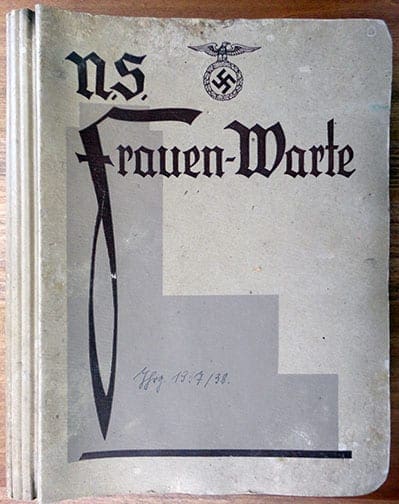 BOUND 1937/1938 SET OF THE NS-FRAUENWARTE PERIODICAL