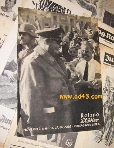 28 ORIGINAL ISSUES OF THE OFFICIAL NAZI PERIODICAL FOR GERMANS ABROAD The heavily illustrated pe