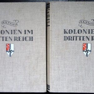 1936 2 VOL. PHOTO BOOK SET ON THE GERMAN COLONIES IN THE THIRD REICH