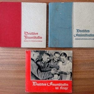 LOT OF THREE ORIGINAL OFFICIAL NS-FRAUENSCHAFT PHOTO YEARBOOKS: 1937, 1939 + 1940