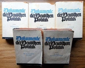 FIVE VOLUME BOOK SET ON THE HISTORY OF THE THIRD REICH
