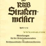 LOT OF 5 RARE 1941/42 ORGANISATION TODT STRASSENMEISTER PERIODICALS