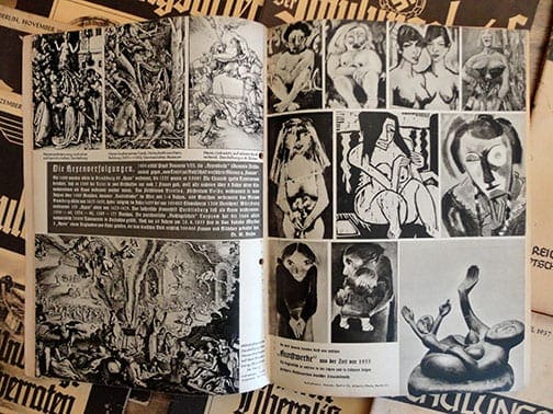 LOT OF NINE 1937 ISSUES OF THE NAZI PROPAGANDA PHOTO PUBLICATION "DER SCHULUNGSBRIEF"