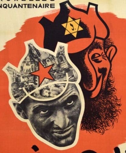 1943 ANTI-JEWISH / ANTI-BOLSHEVIST POSTER