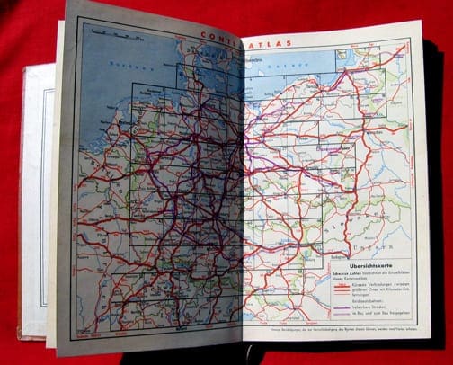 1940(?) FULL COLOR MAP BOOK WITH REICHSAUTOBAHN