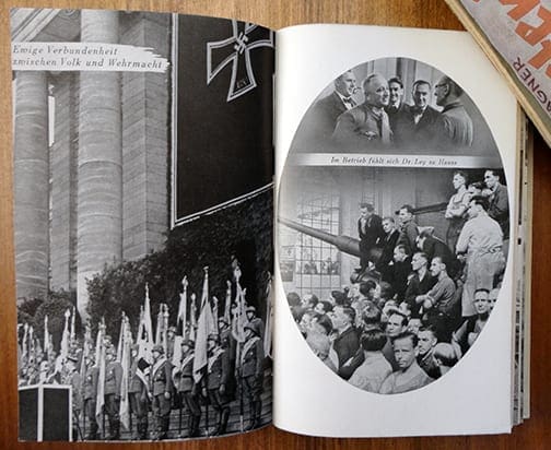 1940 THIRD REICH PHOTO BOOK ON DR. LEY'S WAR EFFORTS