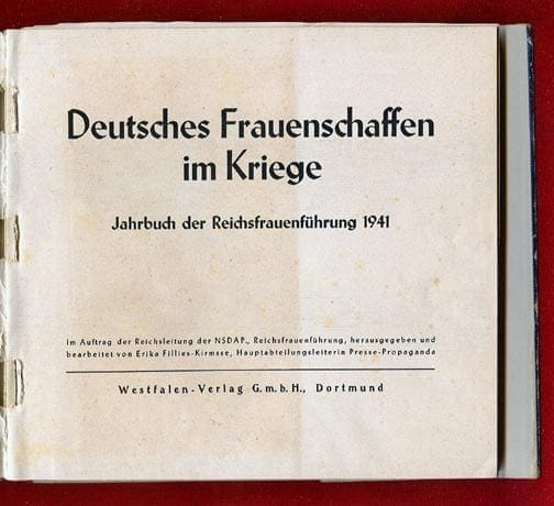 1941 NS-FRAUENSCHAFT PHOTO YEARBOOK