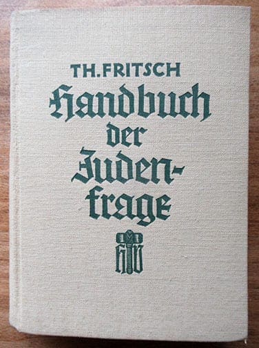 1934 ANTI-JEWISH NAZI "BIBLE" BY THEODOR FRITSCH