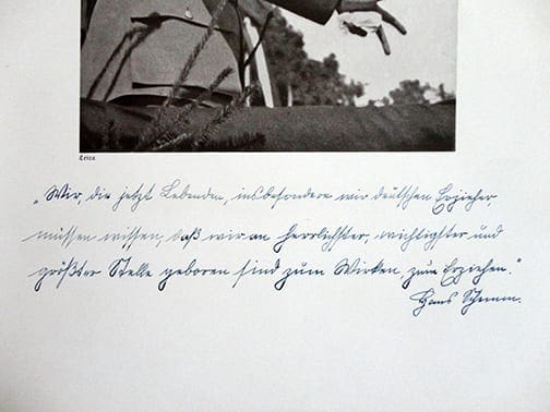 1933 NSDAP GAULEITER HANS SCHEMM SIGNED BOOK ABOUT HIMSELF