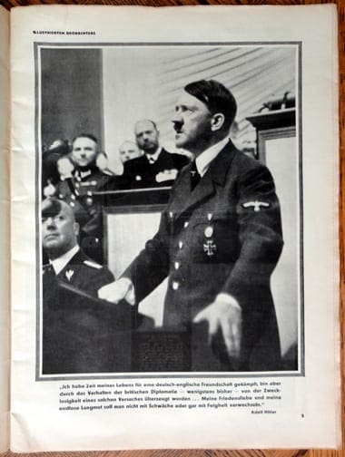 OVERSIZE ANTI-BRITISH NAZI PROPAGANDA PHOTO PUBLICATION