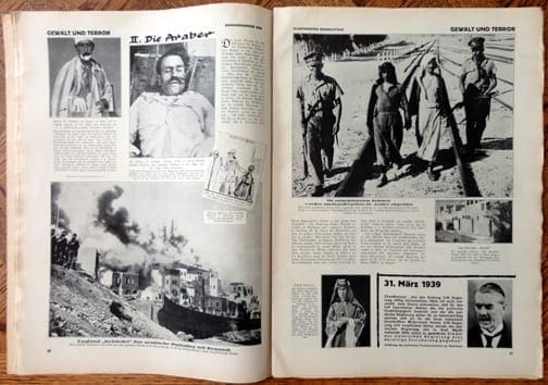 OVERSIZE ANTI-BRITISH NAZI PROPAGANDA PHOTO PUBLICATION