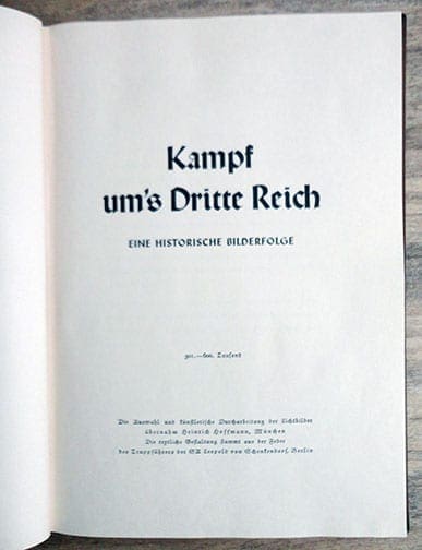 1933 FULL COLOR NAZI BOOK / ALBUM