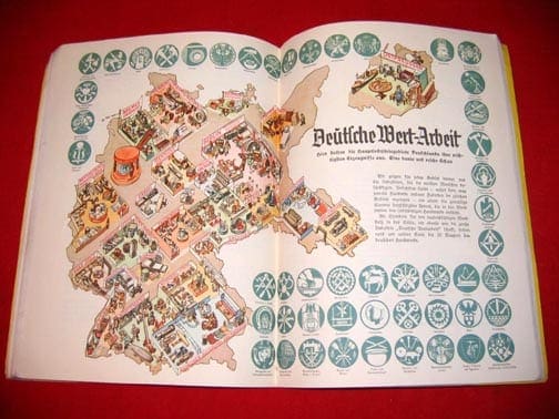 1936 FULL COLOR BOOK ON GERMANY
