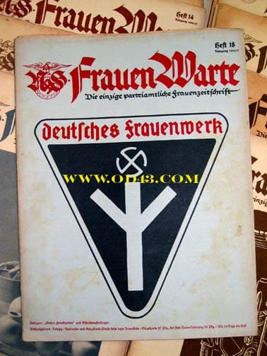 RARE COMPLETE 1936/1937 SET OF THE NS-FRAUENWARTE PERIODICAL