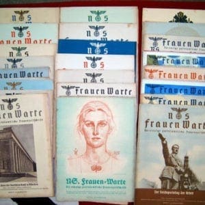 SET OF 25 1937/1938 ISSUES OF THE NS-FRAUENWARTE PERIODICAL