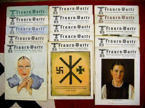 SET OF FIFTEEN 1942/1943 ISSUES OF THE NS-FRAUENWARTE PERIODICAL