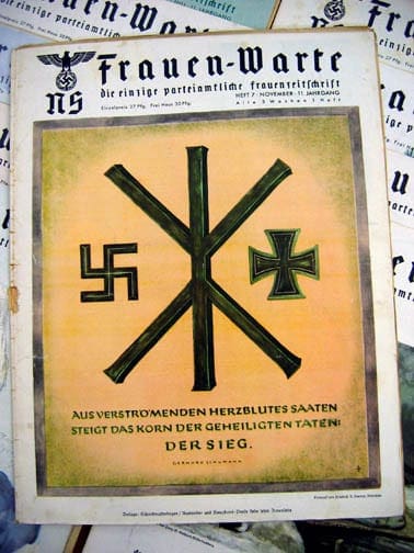 SET OF FIFTEEN 1942/1943 ISSUES OF THE NS-FRAUENWARTE PERIODICAL