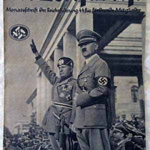 PERIODICAL FOR SUPPORTERS OF THE SS / 1937 MUSSOLINI'S GERMANY VISIT ISSUE