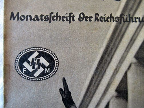 PERIODICAL FOR SUPPORTERS OF THE SS / 1937 MUSSOLINI'S GERMANY VISIT ISSUE