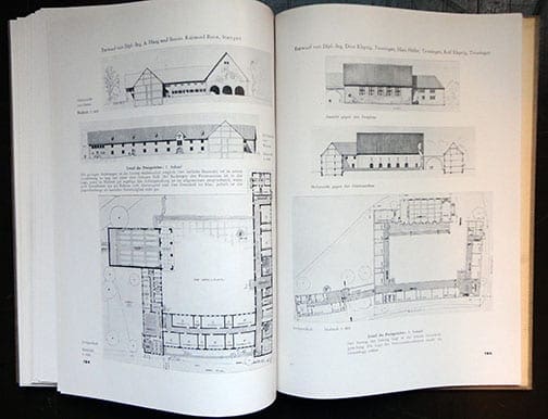 1941 BOUND 4 VOLUME BOOK SET NAZI ARCHITECTURE COMPETITION