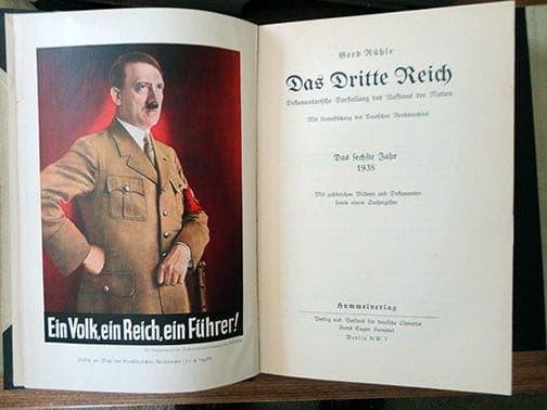 8 VOLUME HALF LEATHER SET OF OFFICIAL NSDAP YEARBOOKS