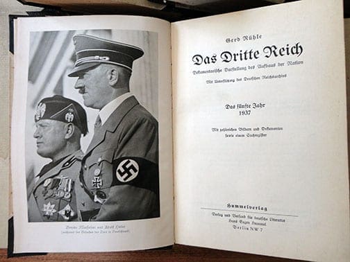 8 VOLUME HALF LEATHER SET OF OFFICIAL NSDAP YEARBOOKS