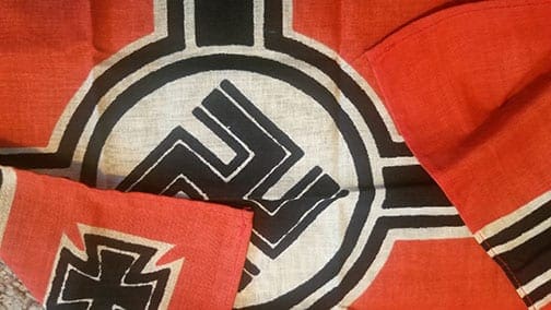 SMALL THIRD REICH BATTLE FLAG