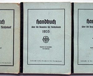 3x Reichsbank Handbuch 0521 1