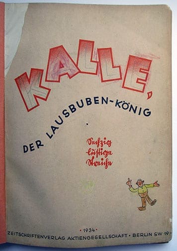 Kalle 1934 Third Reich Comic 0521 Sta 1