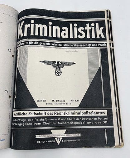 1942 bound Kriminalistik 0721 AL 10