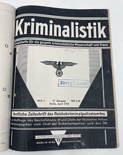 1942 bound Kriminalistik 0721 AL 15