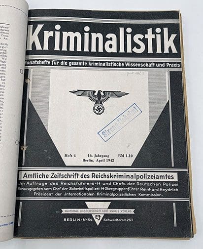 1942 bound Kriminalistik 0721 AL 5