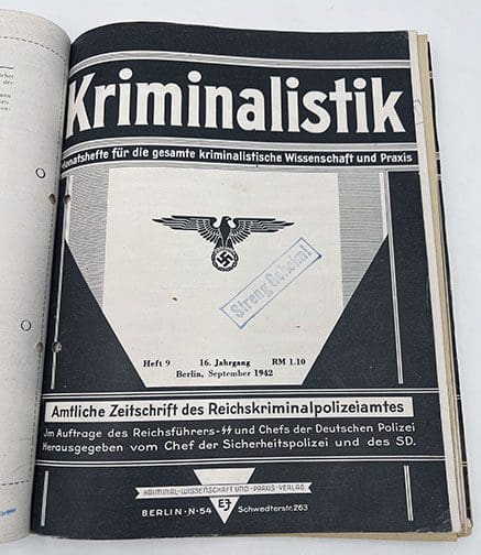 1942 bound Kriminalistik 0721 AL 7