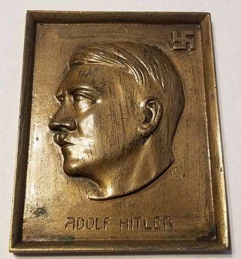 Hitler brass plaque 0721 Pi 1