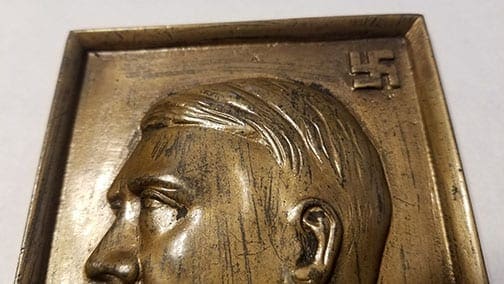Hitler brass plaque 0721 Pi 2