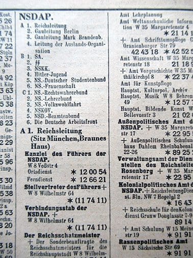 1941 Berlin phonebook 0921 Sta 4